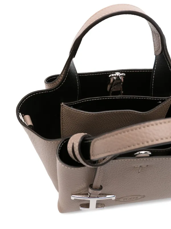 Tod's Micro Leather Tote Bag | Neutrals | FARFETCH