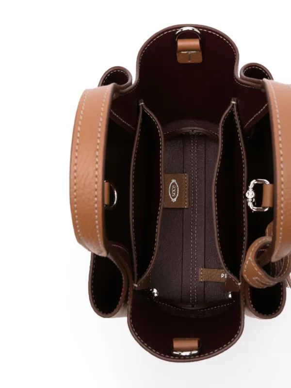 【TOD'S】関税込☆APA レザーハンドバッグ ミニ ブラウン Tod's Apa レザーハンドバッグ ミニ | ブラウン | FARFETCH JP