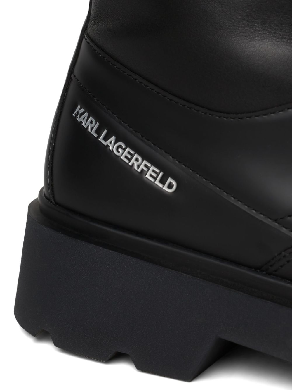 Karl Lagerfeld Kamden leather boots Black