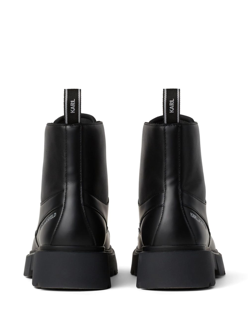 Karl Lagerfeld Kamden leather boots Black