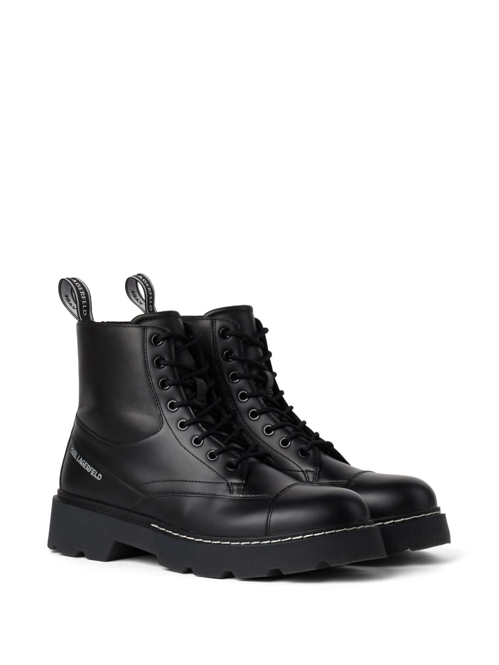 Karl Lagerfeld Kamden leather boots - Black