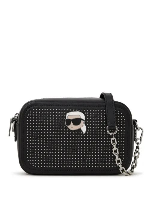 Sac à bandoulière Ikon en cuir clouté - Karl Lagerfeld - Modalova