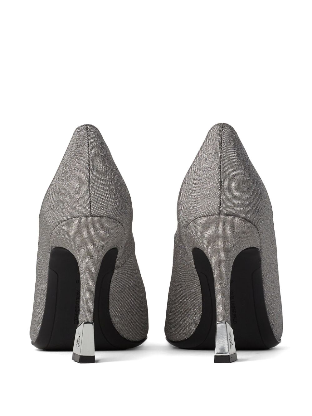 Karl Lagerfeld 90 mm Premiere pumps Zilver