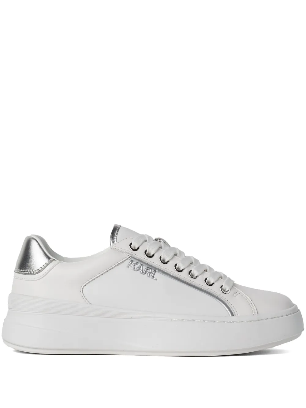 Karl Lagerfeld Kronos Lo Lace スニーカー - ホワイト Karl Lagerfeld Kronos Lo Lace スニーカー - ホワイト