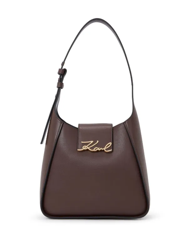 Karl lagerfeld signature shoulder bag deals