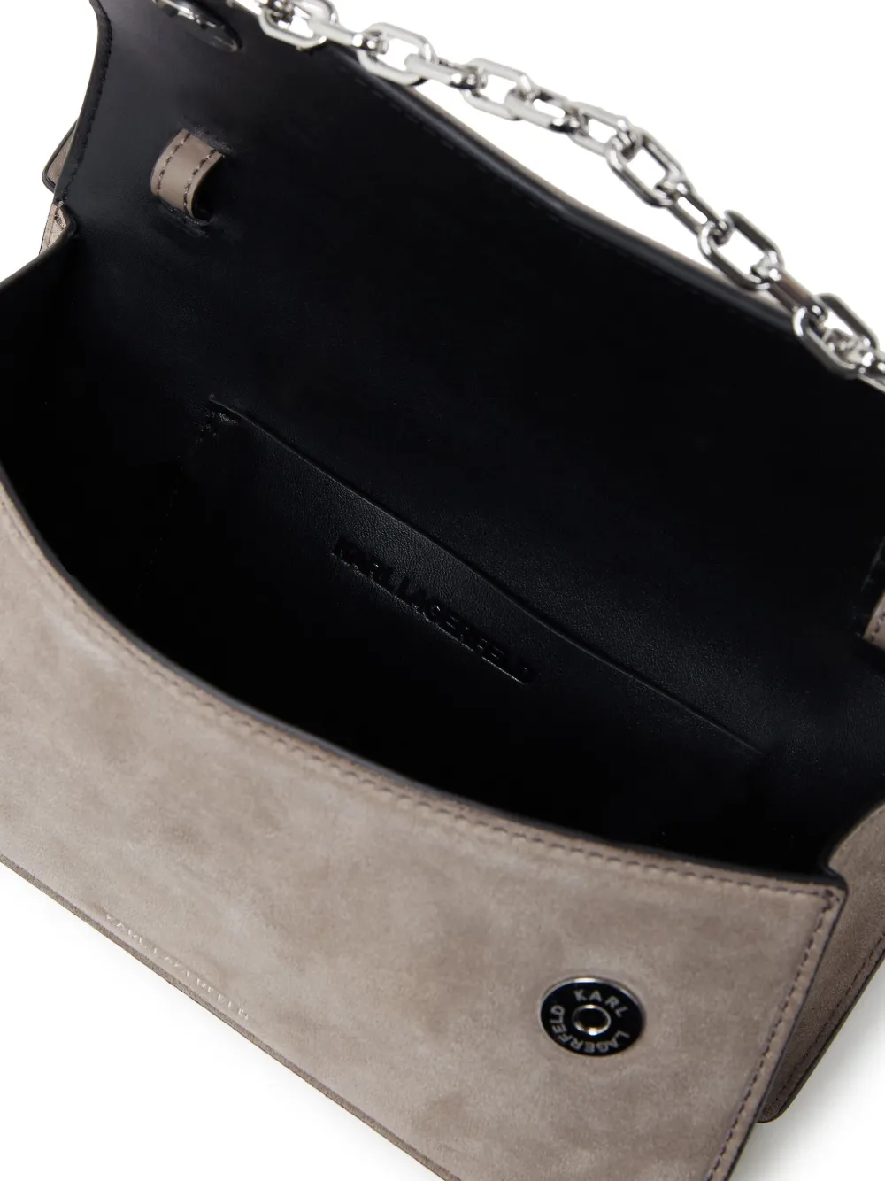 Karl Lagerfeld K Seven Grainy suède crossbodytas Beige
