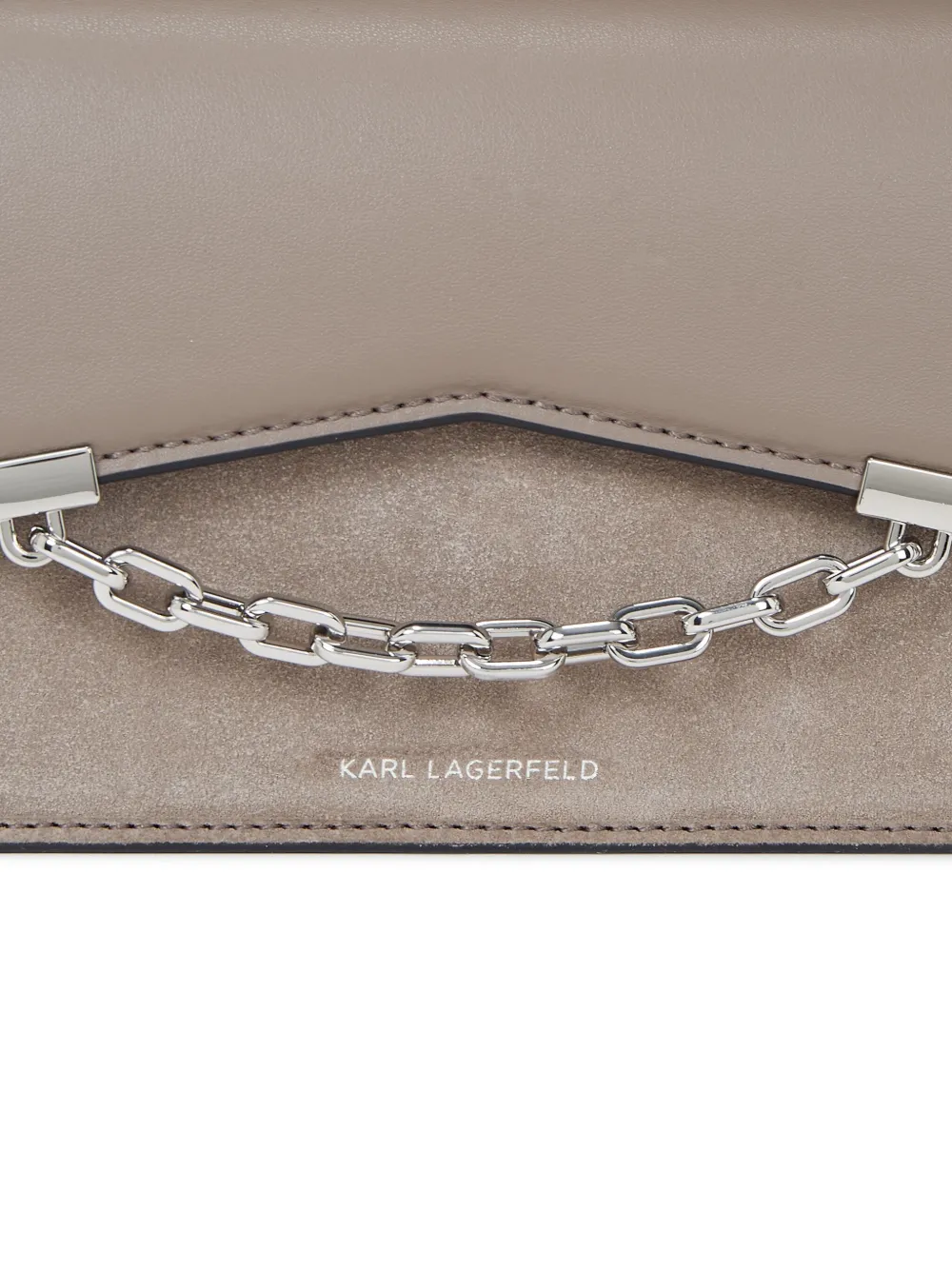 Karl Lagerfeld K Seven Grainy suède crossbodytas Beige