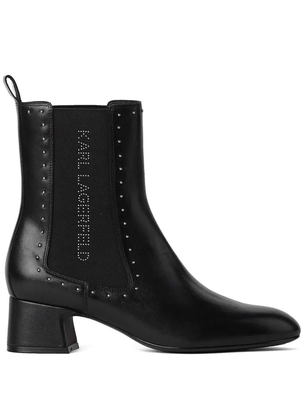 Karl Lagerfeld Bonnie stud-embellished boots – Black