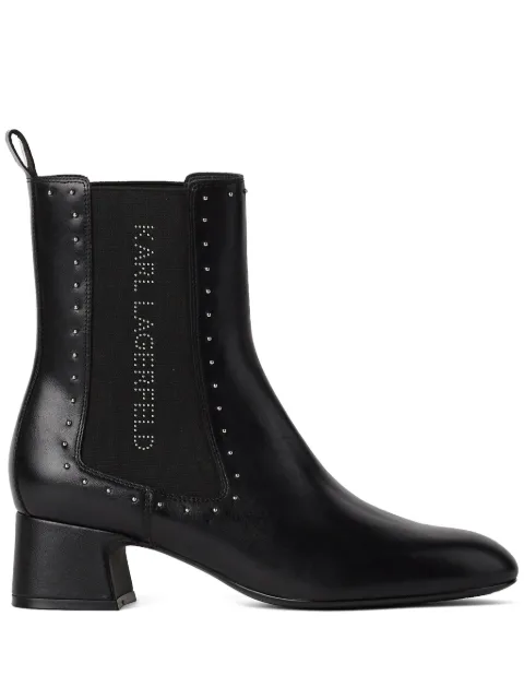 Karl Lagerfeld Bonnie stud-embellished boots