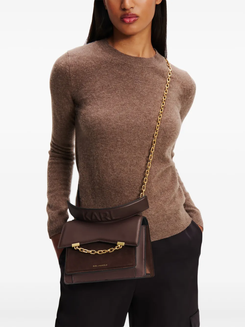Karl Lagerfeld K/Seven 2.0 crossbodytas - Bruin