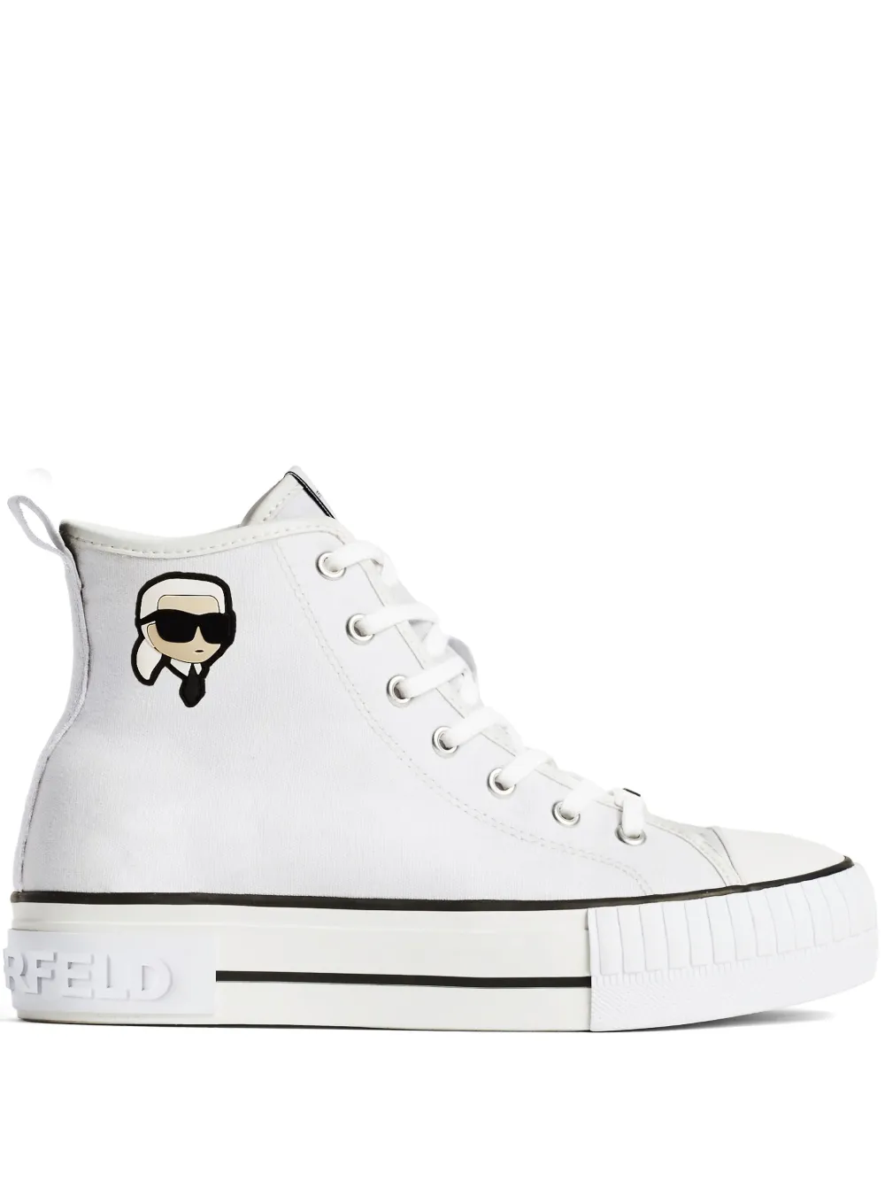 Karl Lagerfeld Ikon NFT Kampus Max sneakers Wit