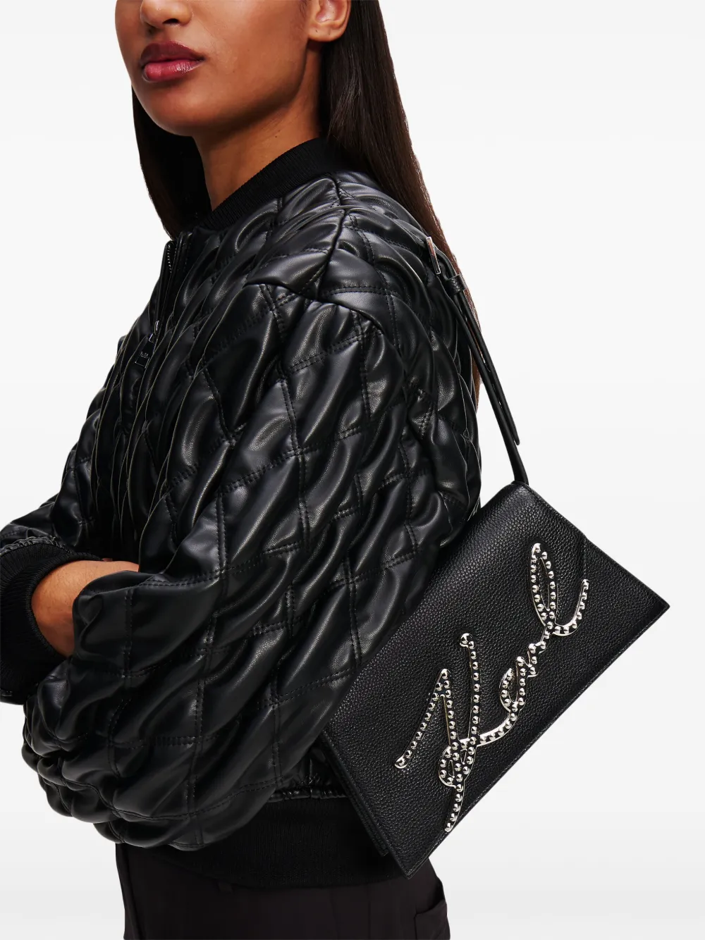 Karl Lagerfeld K/Signature 2.0 schoudertas - Zwart