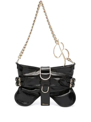 Blumarine エナメル ハンドバッグ Blumarine エナメル ハンドバッグ | ブラック | FARFETCH JP