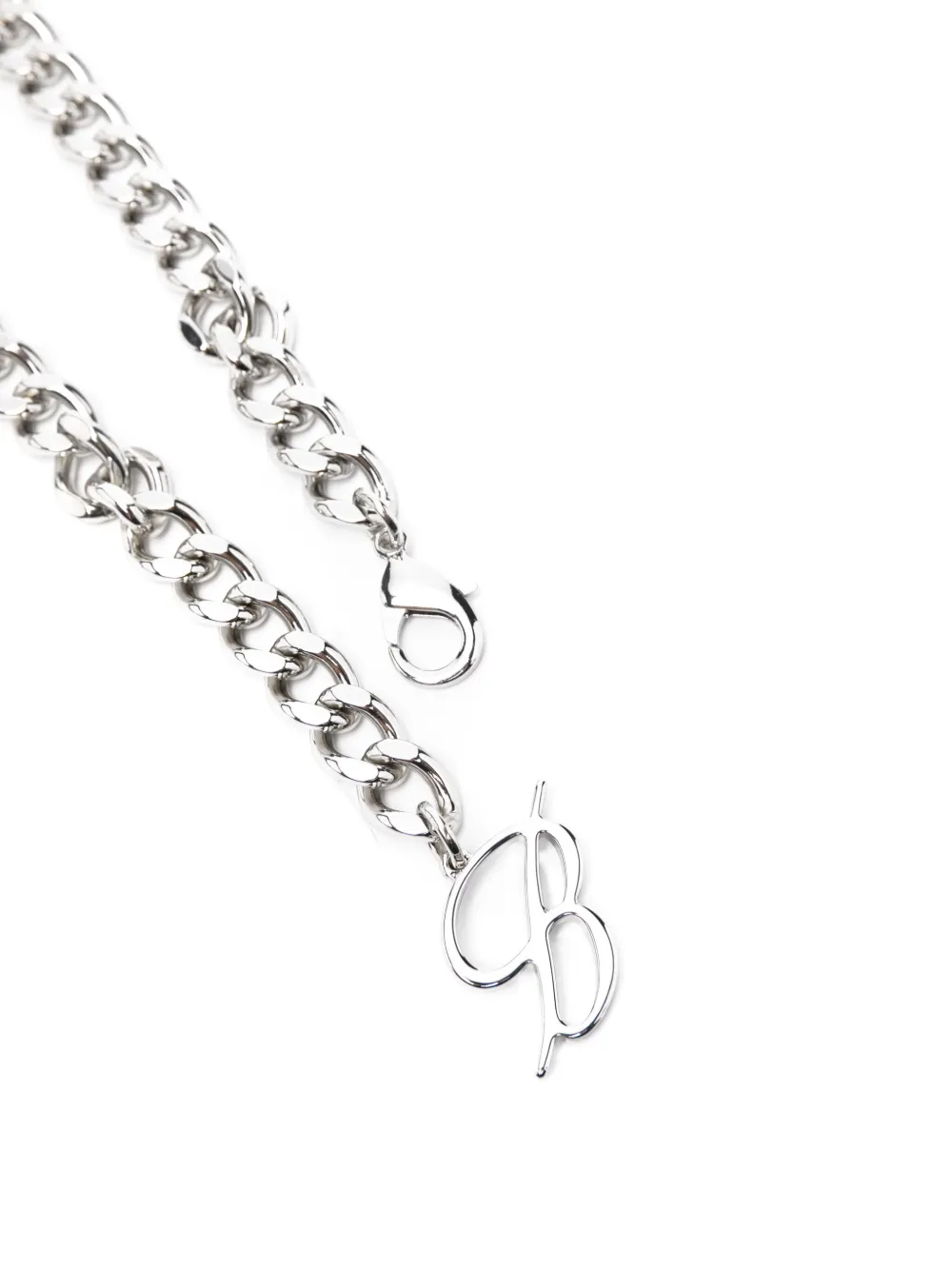 Blumarine Kettingriem met logo-hanger - Grijs