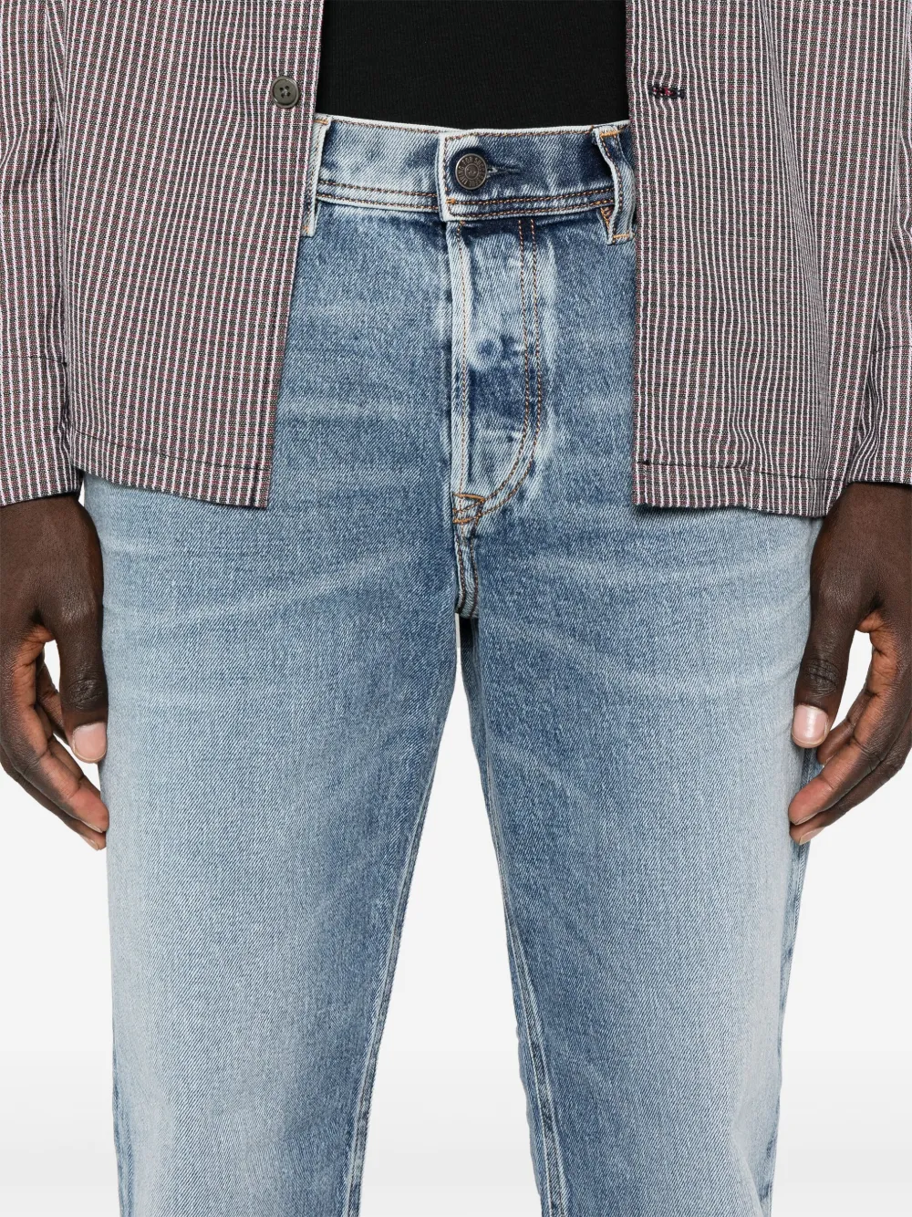 Affordable Diesel 2023 D-Finitive 09j54 mid-rise tapered-leg jeans Men
