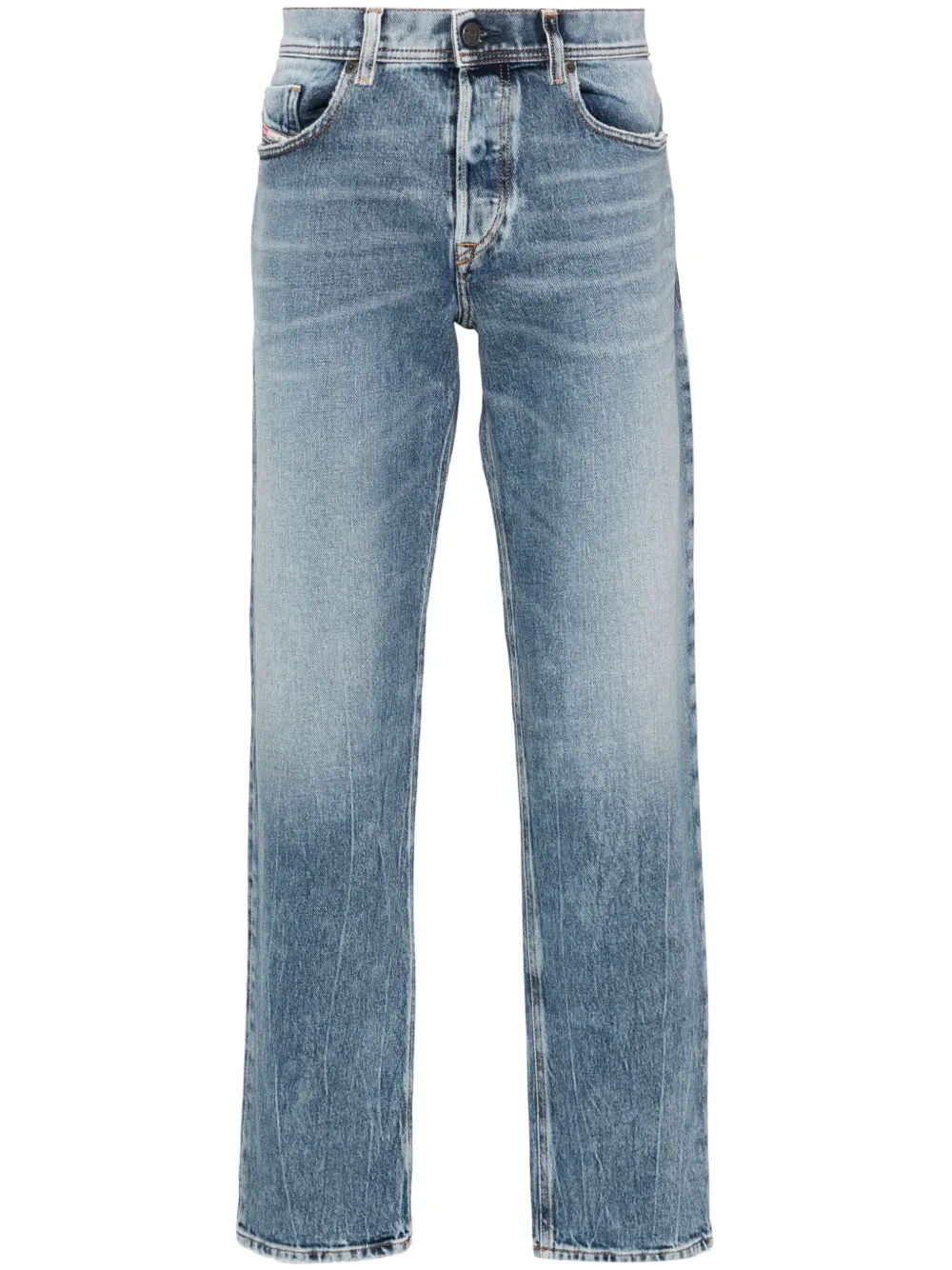 Diesel 2023 D-Finitive 09j54 mid-rise tapered-leg jeans Men