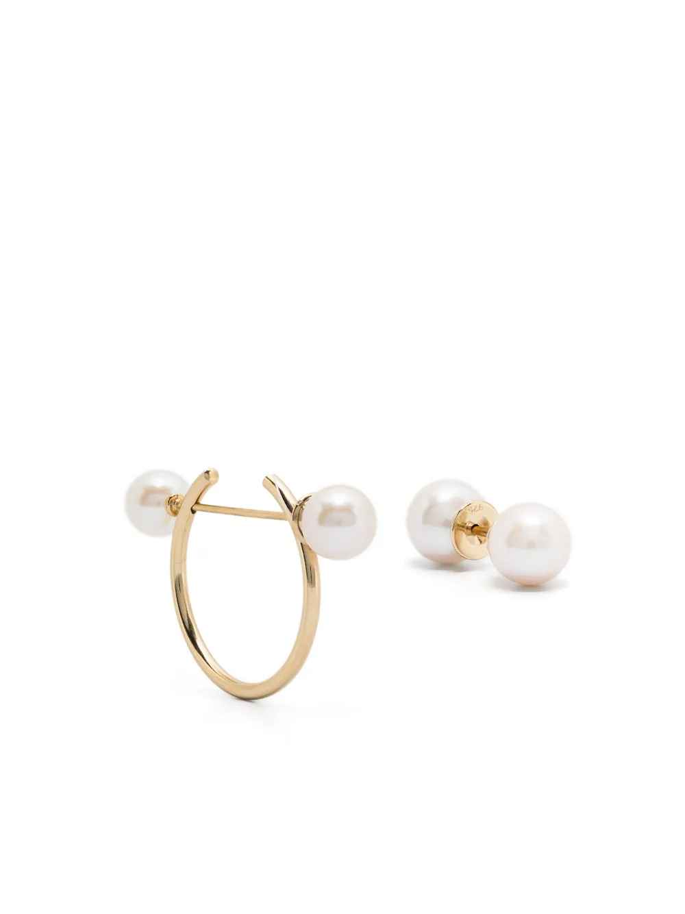 BEATRIZ PALACIOS mismatched earrings - Gold