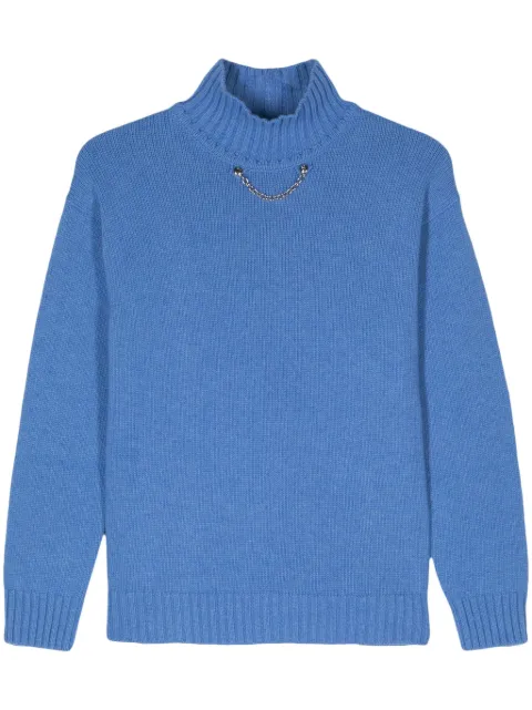 MOSCHINO JEANS chain-embellished jumper