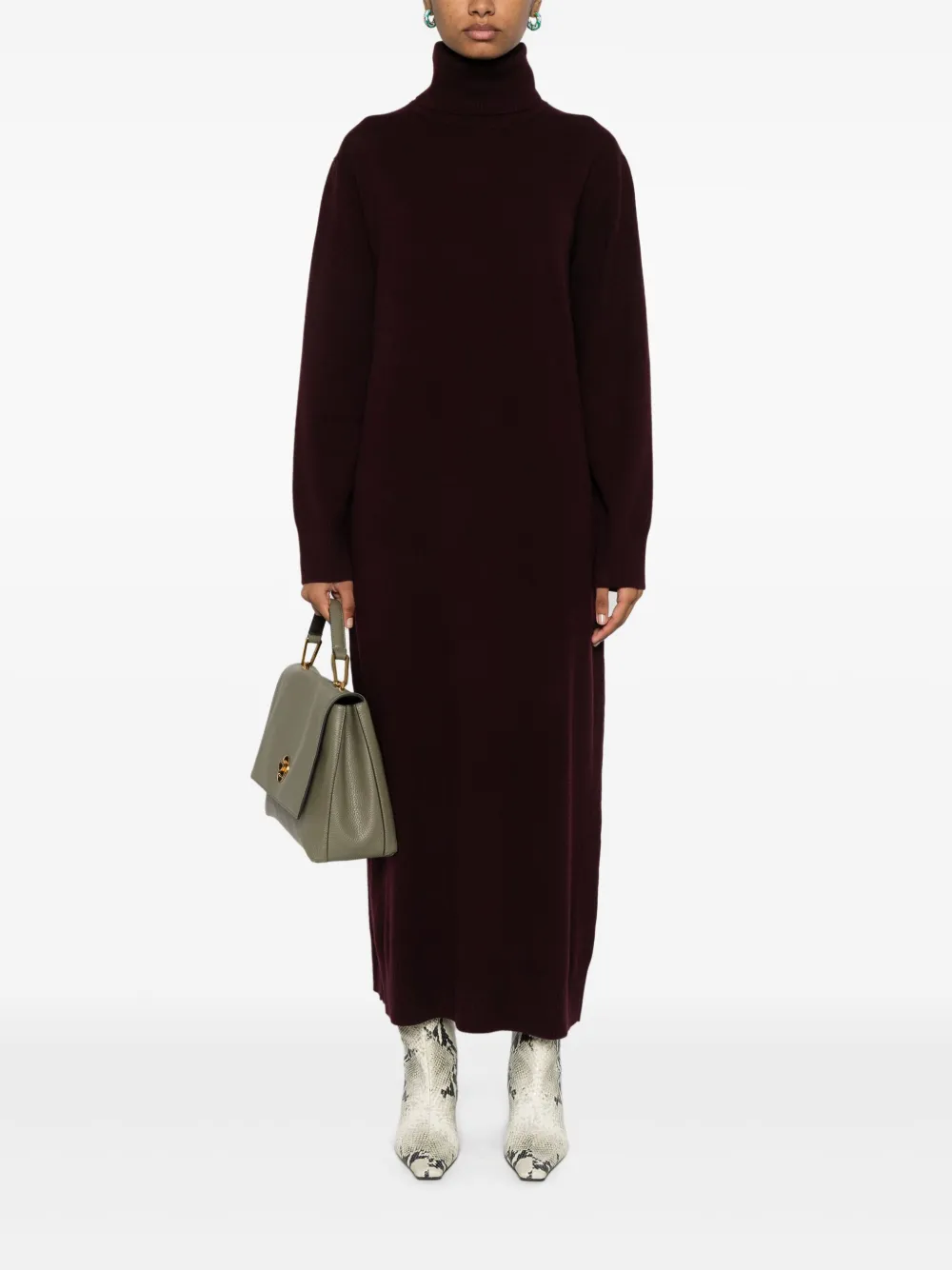 Fabiana Filippi Gebreide maxi-jurk - Rood