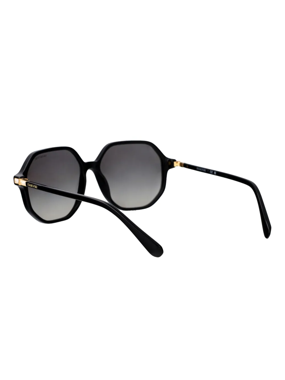 Swarovski Eyewear Zonnebril met oversized montuur Zwart