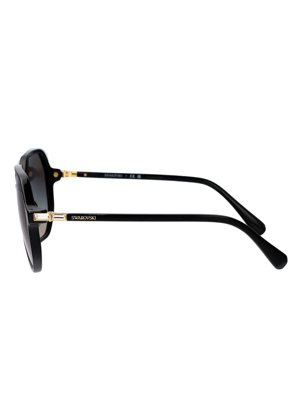 Swarovski Eyewear Zonnebril met oversized montuur Zwart