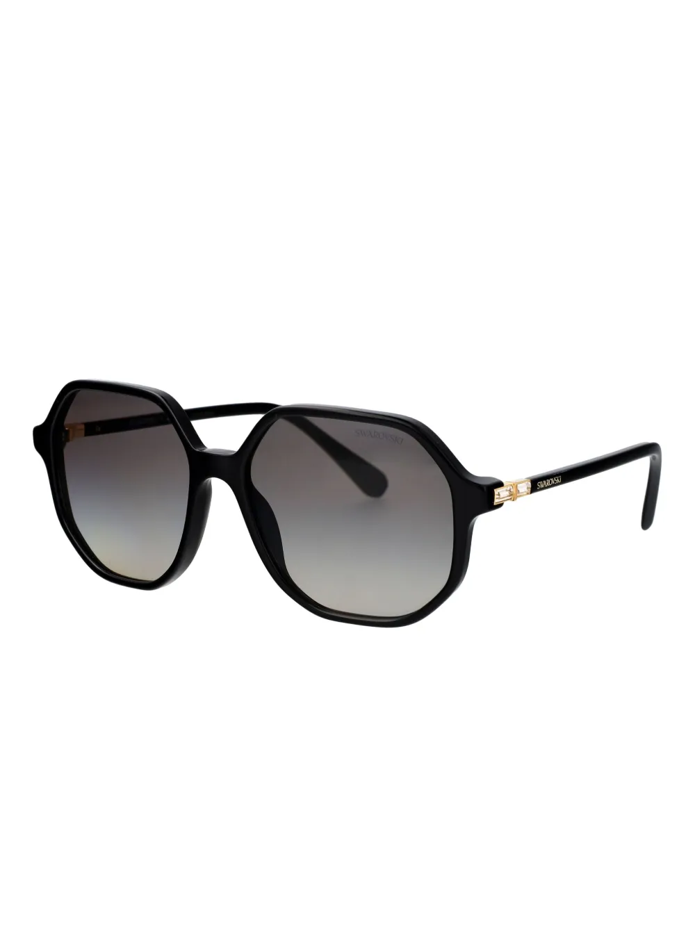 Swarovski Eyewear Zonnebril met oversized montuur - Zwart