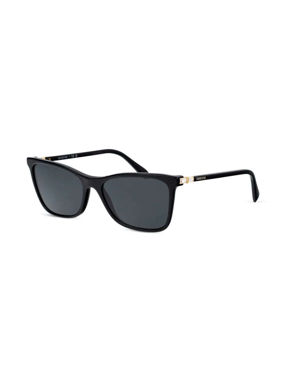 Swarovski square-frame sunglasses - Zwart