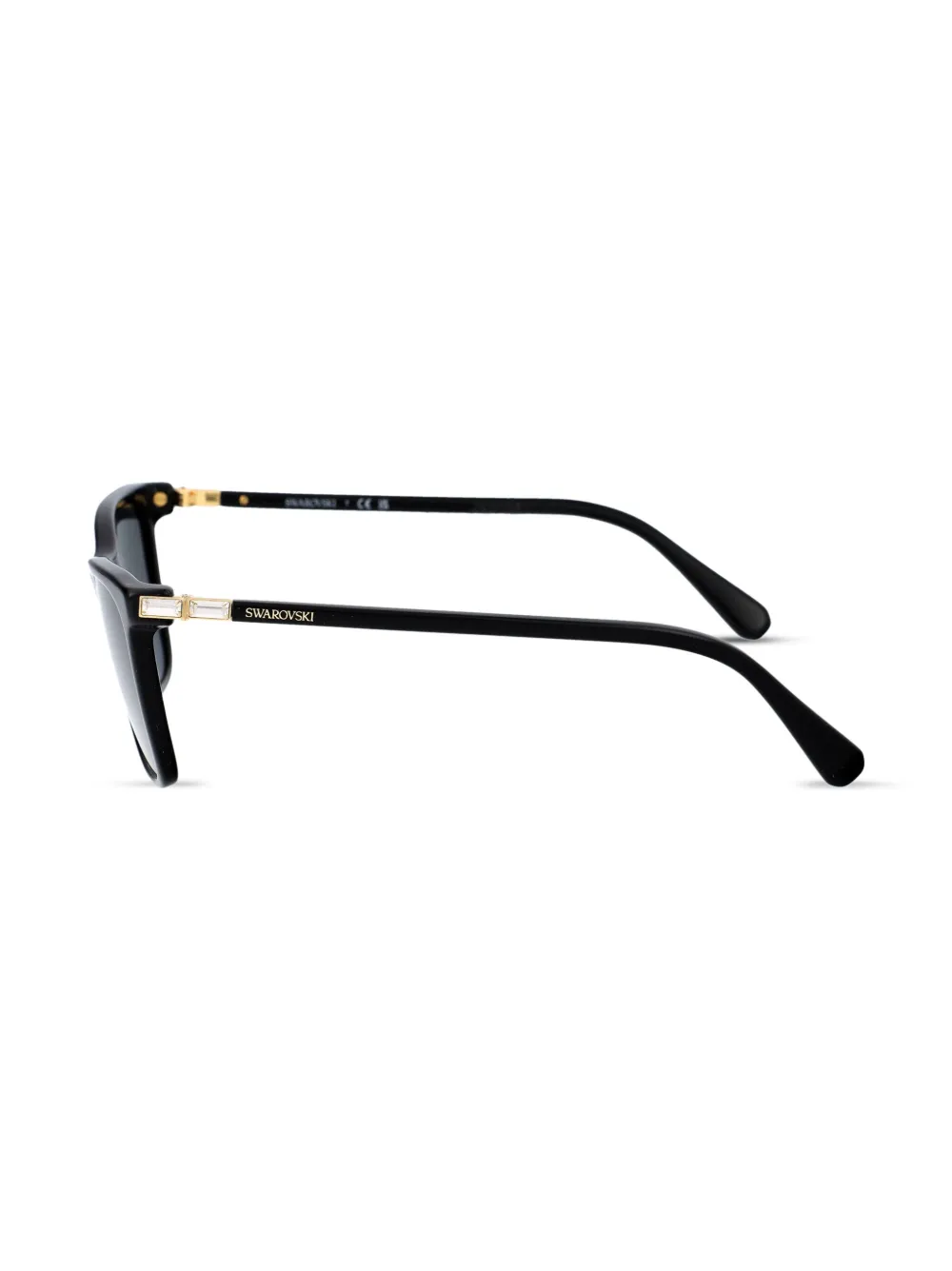 サングラス SWAROVSKI Woman Sunglasses Black 0SK6004 100187 Swarovski SK6004 Sunglasses 100187 Black - eye-oo.com