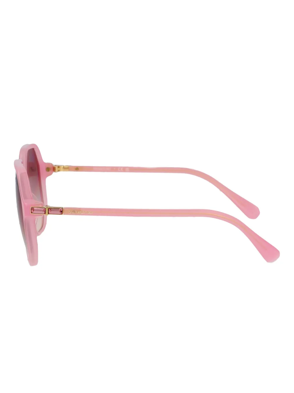 Swarovski Eyewear Zonnebril met oversized montuur Roze