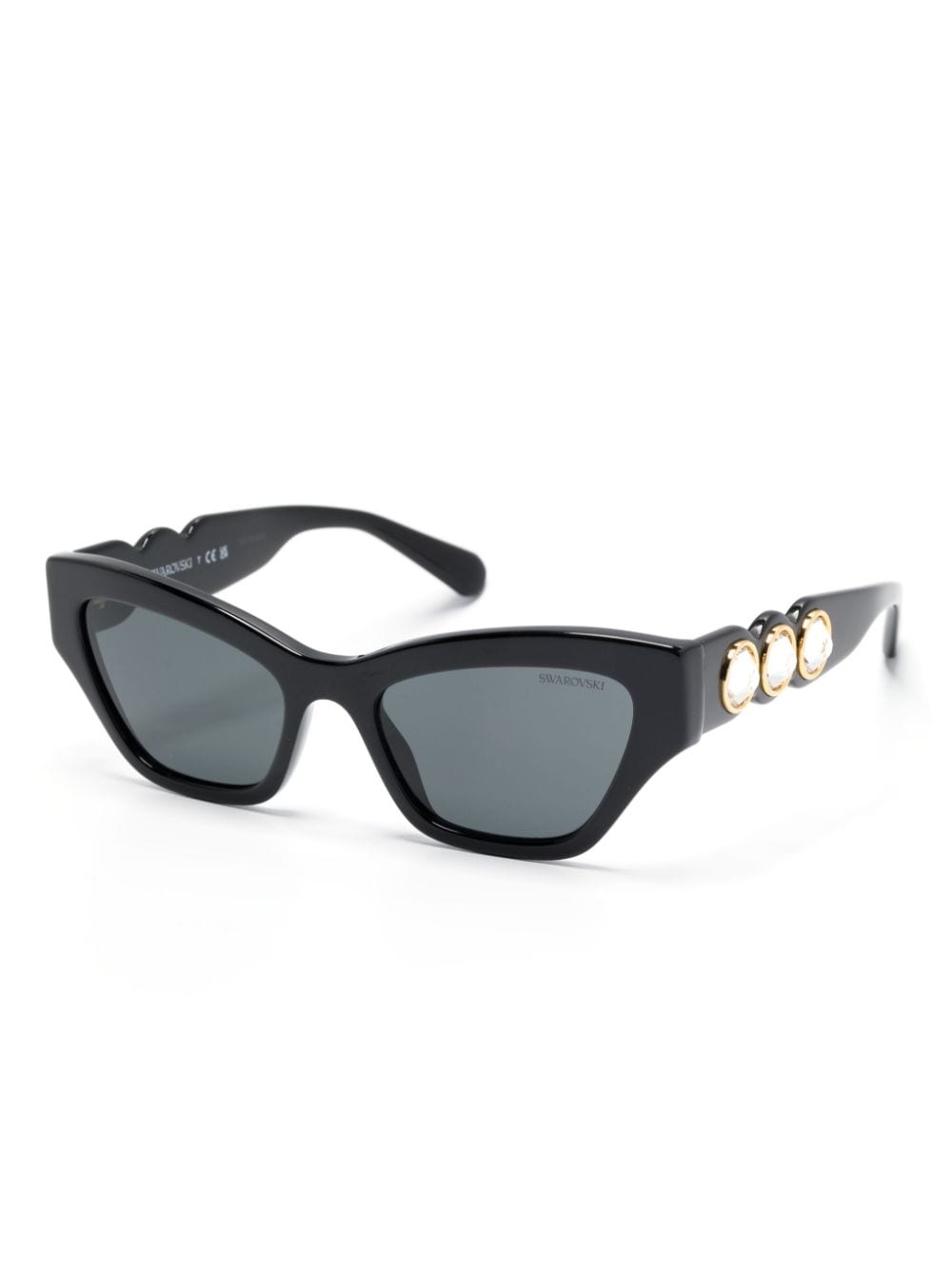 Swarovski cat-eye frame sunglasses - Zwart