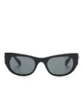 Swarovski oval-frame sunglasses - Black