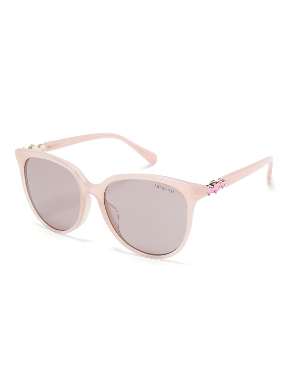 Swarovski crystal-embellished sunglasses - Roze