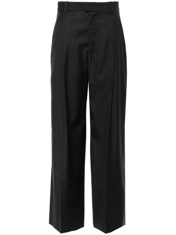 パンツ Isabel Marant Pants Romina ISABEL MARANT Romina pleated pinstriped crepe wide-leg pants