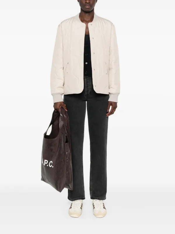 ★A.P.C.★ナオミ ジン A.P.C. Jean Naomi high-waist straight-leg Jeans | Black