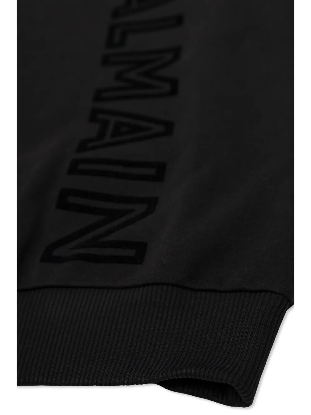 Balmain Kids Katoenen sweater met logoprint Zwart