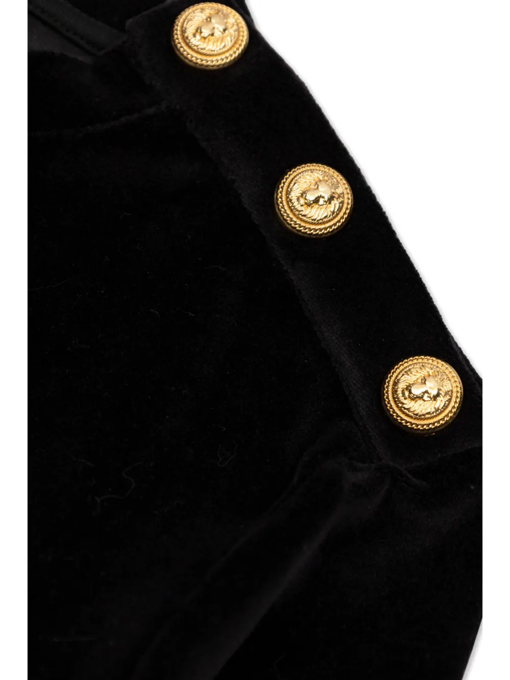 BALMAIN LOGO-PRINT COTTON SWEATSHIRT