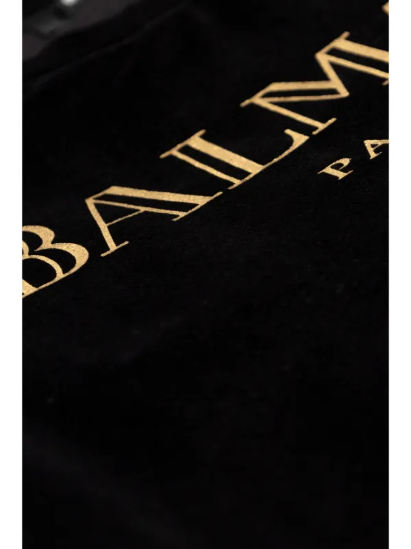Balmain Kids ロゴ スウェットシャツ | ブラック | FARFETCH JP