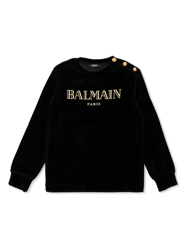 Balmain sweatshirt gold best sale