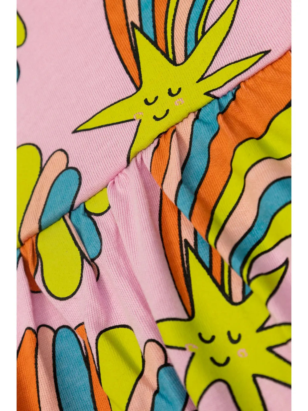 Stella McCartney Kids Shooting Stars jurk van biologisch katoen Roze