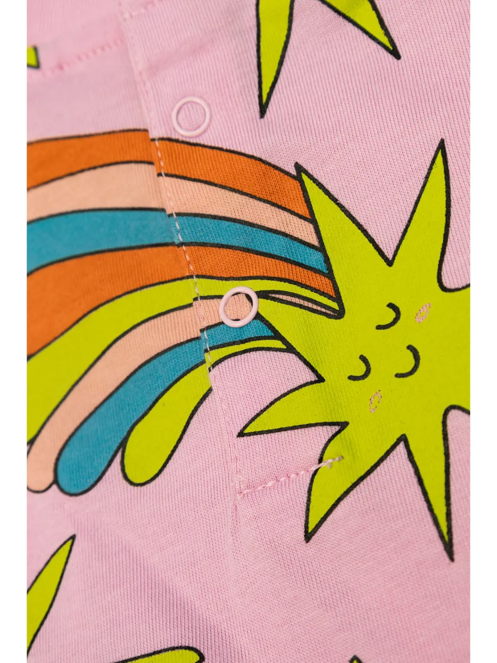 Stella McCartney Kids Shooting Stars jurk van biologisch katoen Roze