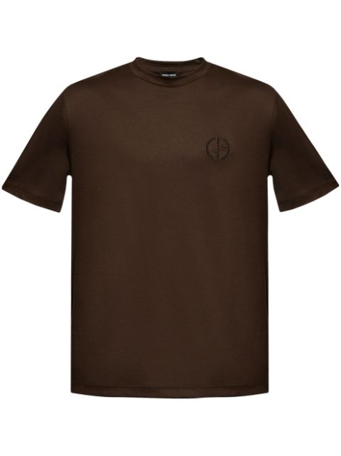 Giorgio Armani embroidered logo T-shirt Men