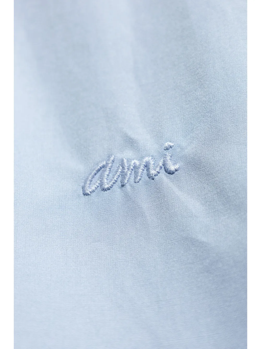 AMI Paris Overhemd met geborduurd logo Blauw