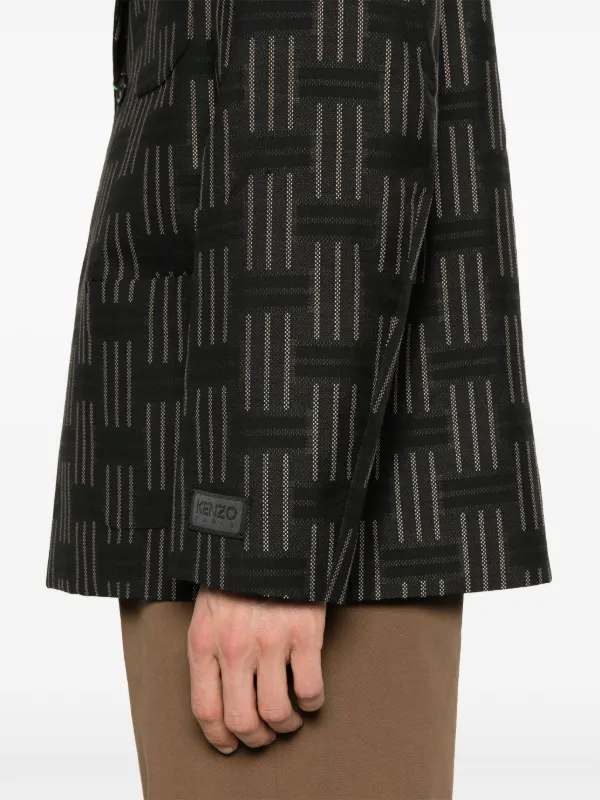 Kenzo パターンジャカード ジャケット | ブラック | FARFETCH JP