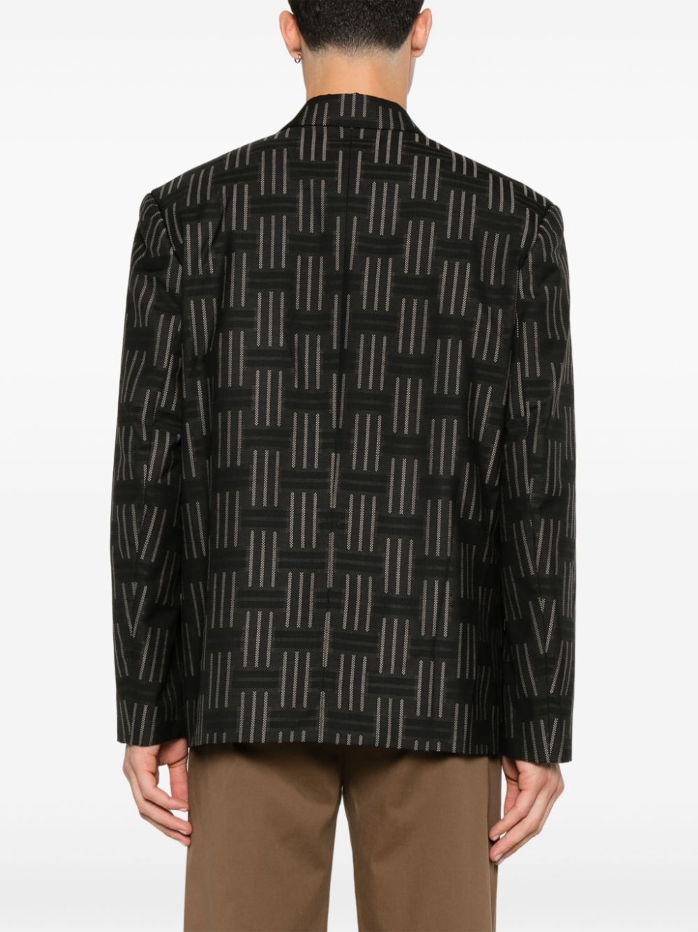 Kenzo Blazer met jacquard Zwart