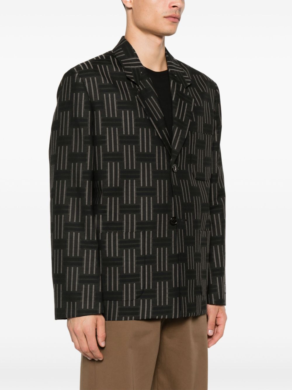 Kenzo Blazer met jacquard Zwart