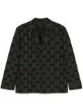 Kenzo patterned-jacquard blazer - Black