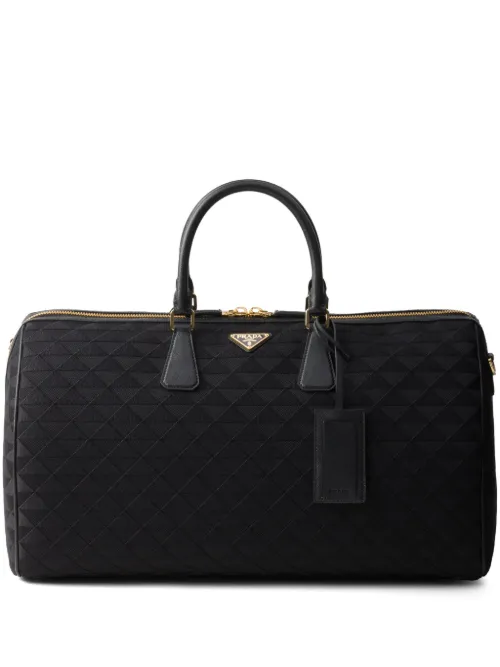 Sac fourre-tout à logo brodé - Prada - Modalova