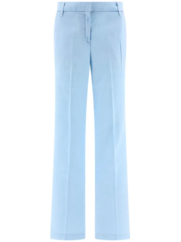 Jacob Cohën Pressed-crease Straight-leg Trousers in Blue