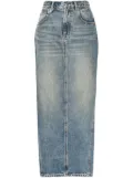 R13 Devon mid-rise maxi skirt - Blue