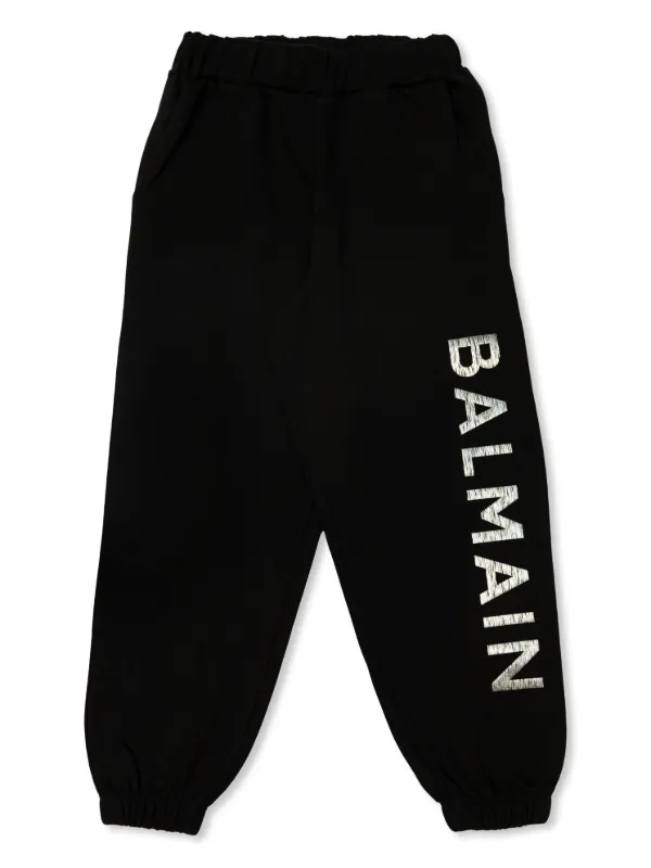 キッズ用ボトムス Balmain Bermuda Sweatshirt Balmain Balmain Kids Logo Sweatshirt in Blue | Childsplay